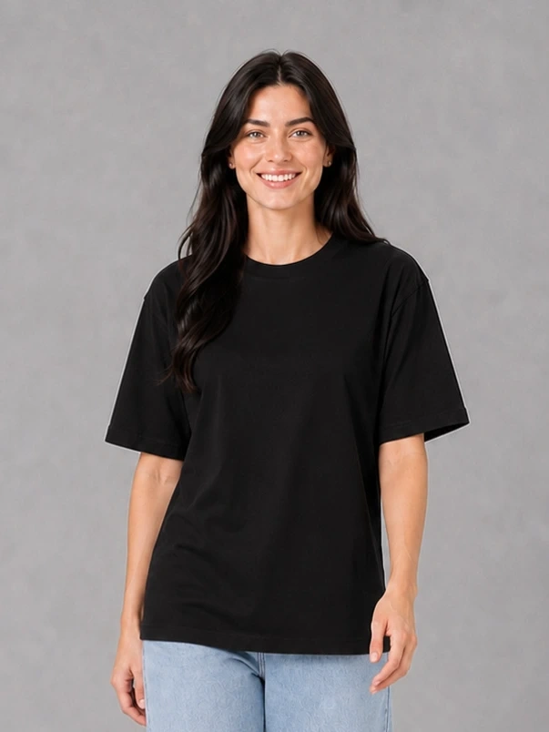 Camiseta Oversized Lisa Preta